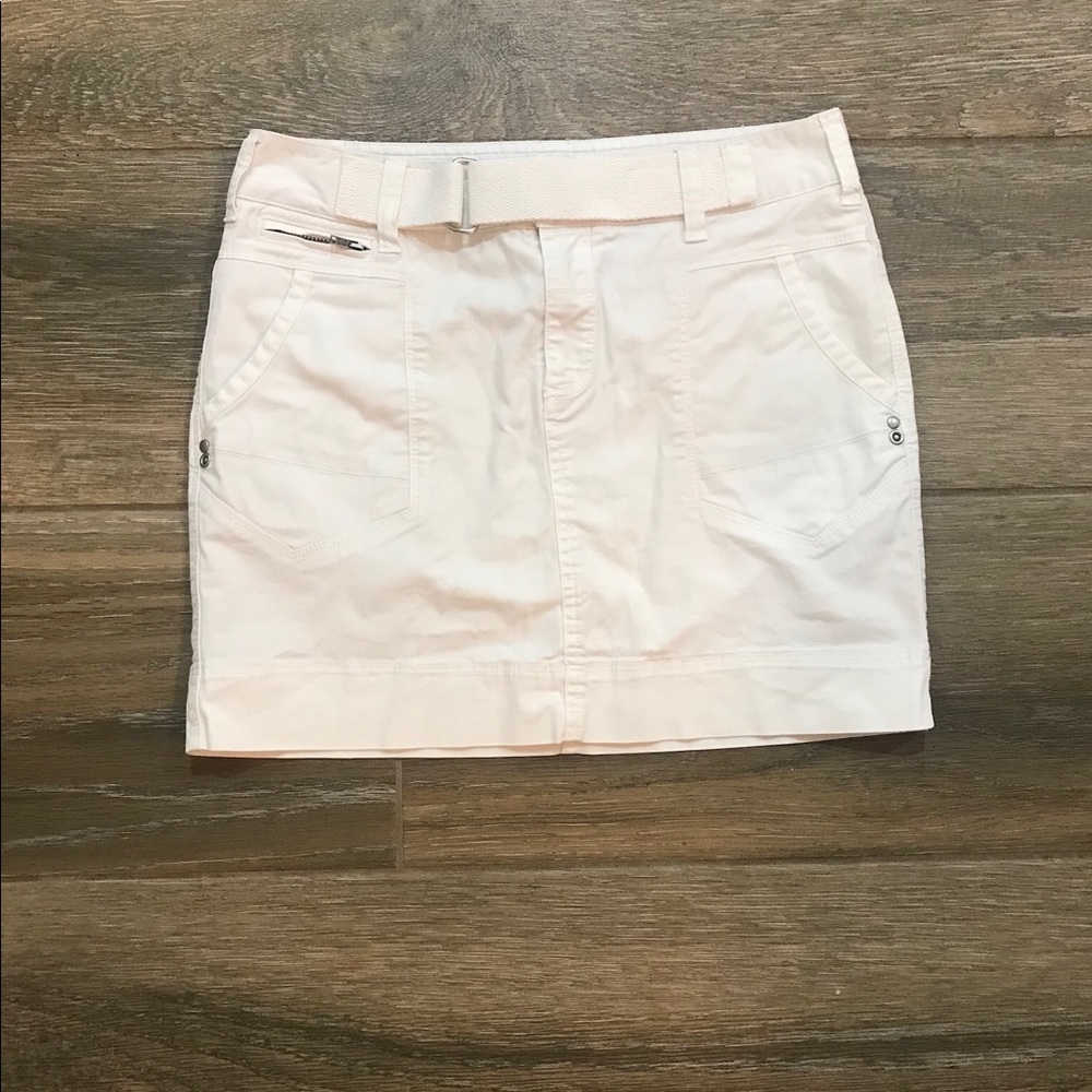 White Calvin Klein mini skirt